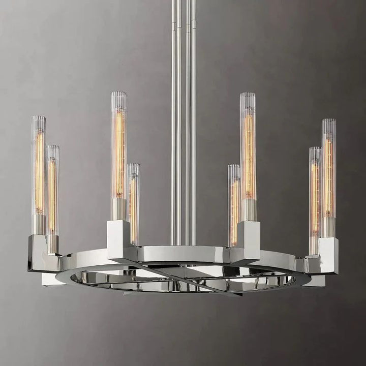 Amorra Glass Round Dining Room Chandelier 36"