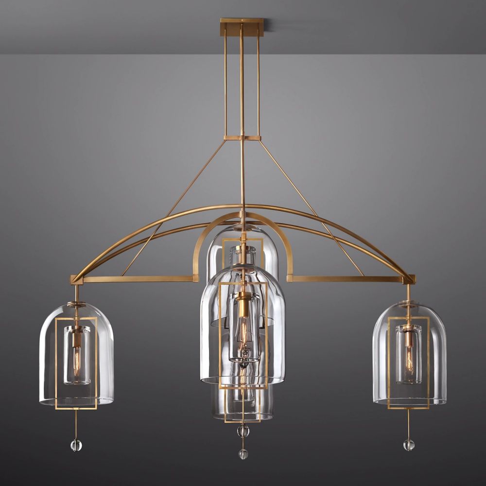 Cora Round Chandelier 73"D
