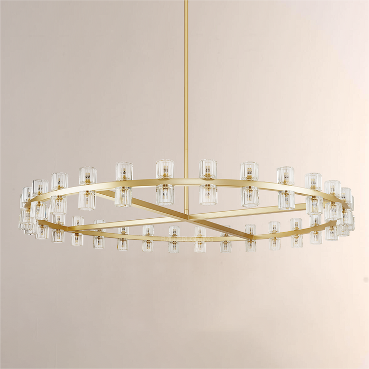 Felix Crystal Shades Round Chandelier 60"