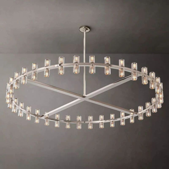 Felix Crystal Shades Round Chandelier 60"