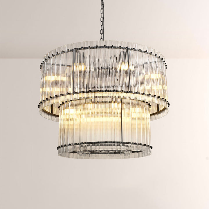 Mervin 2-Tier Round Chandelier 37"