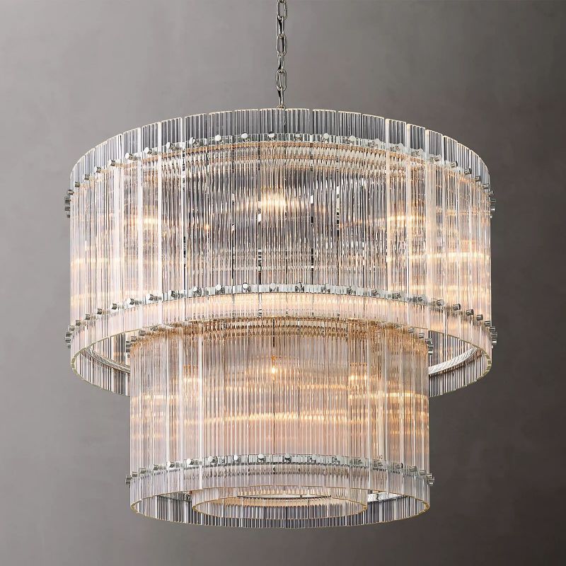 Mervin 2-Tier Round Chandelier 37"