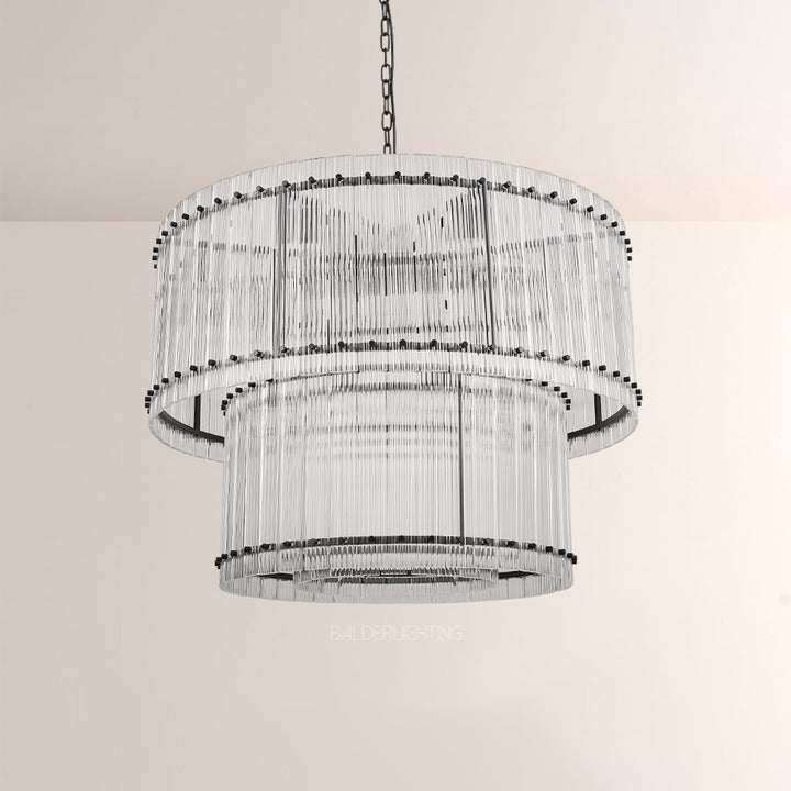 Mervin 2-Tier Round Chandelier 37"