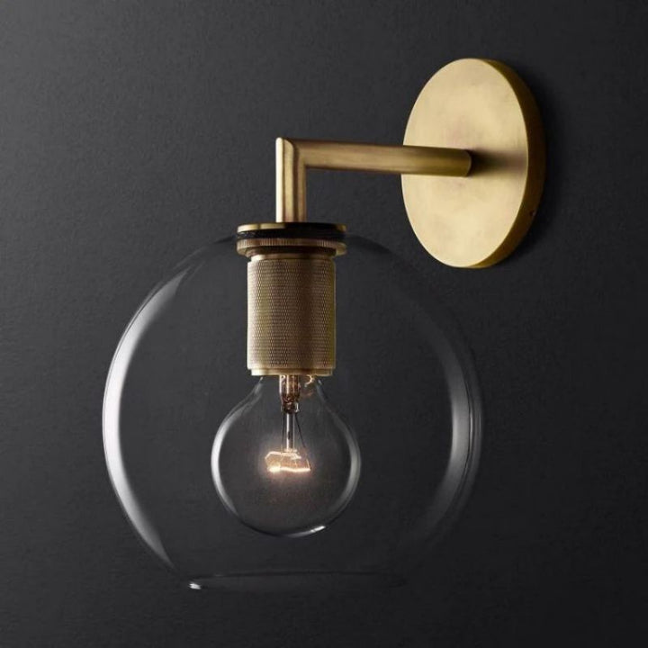 Navier Globe Shade Bedroom Sconce