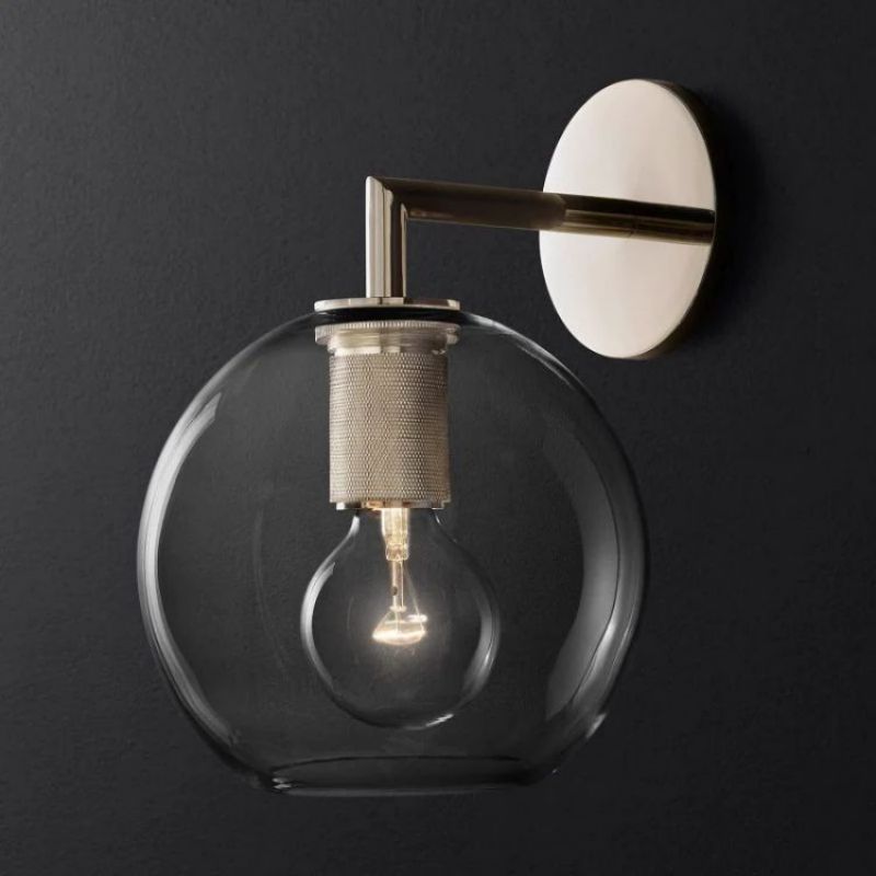 Navier Globe Shade Bedroom Sconce