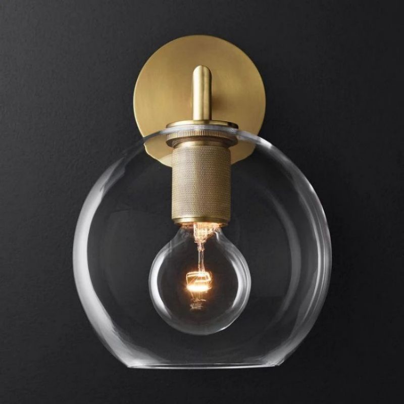 Navier Globe Shade Bedroom Sconce