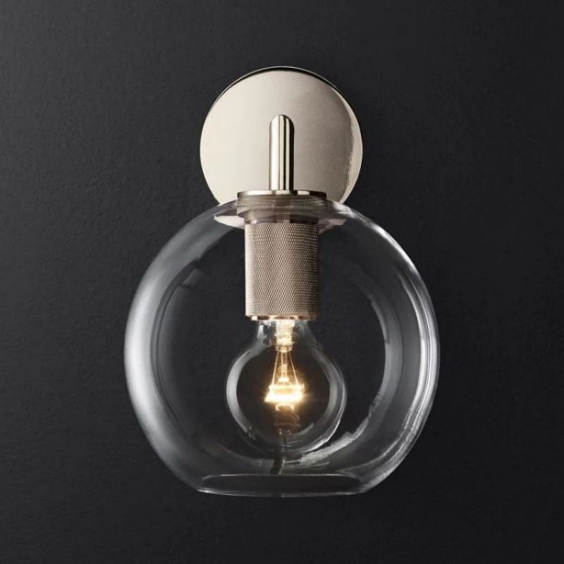 Navier Globe Shade Bedroom Sconce