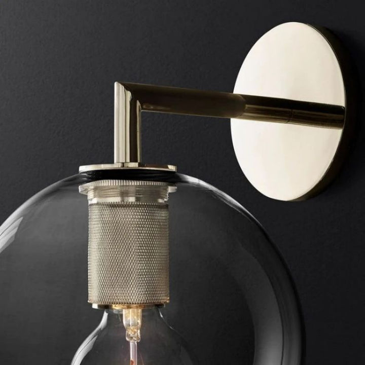 Navier Globe Shade Bedroom Sconce