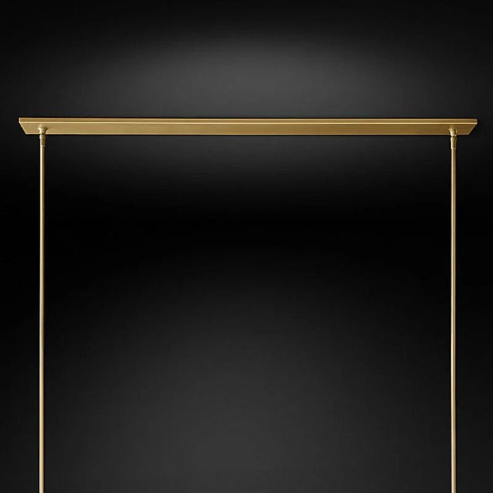 Rata Modern Fashion Glass Linear Chandelier 59"