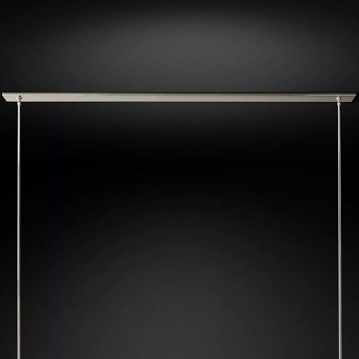 Rata Modern Fashion Glass Linear Chandelier 59"