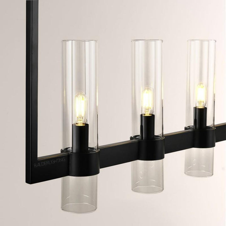 Rata Modern Fashion Glass Linear Chandelier 59"