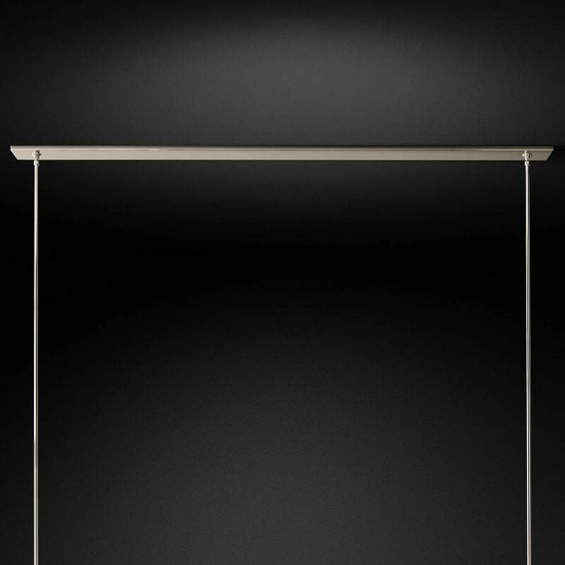 Rata Modern Fashion Glass Linear Chandelier 71"