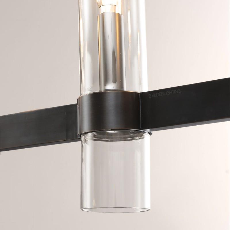 Rata Modern Fashion Glass Linear Chandelier 71"