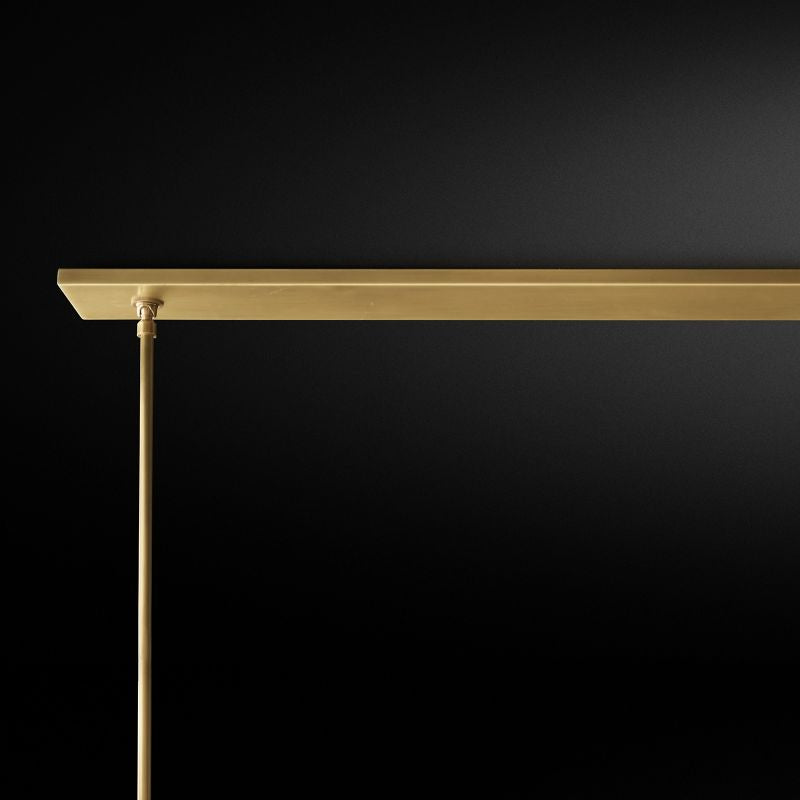 Rata Modern Fashion Glass Linear Chandelier 71"