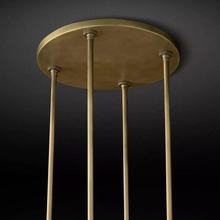 Rata Modern Fashion Glass Round Chandelier Light D48‘’