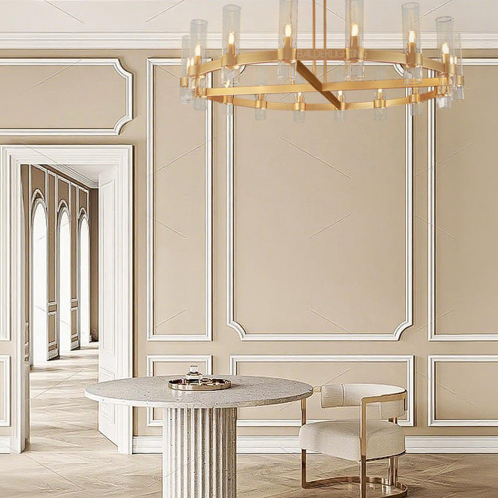 Rata Modern Fashion Glass Round Chandelier Light D48‘’