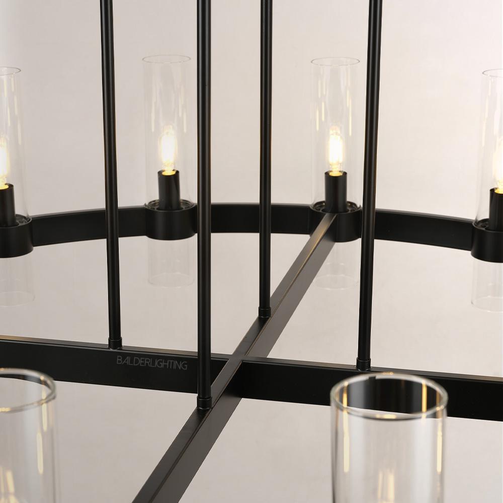 Rata Modern Fashion Glass Round Chandelier Light D48‘’