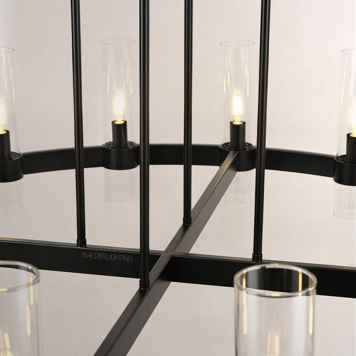 Rata Modern Fashion Glass Round Chandelier Light D48‘’