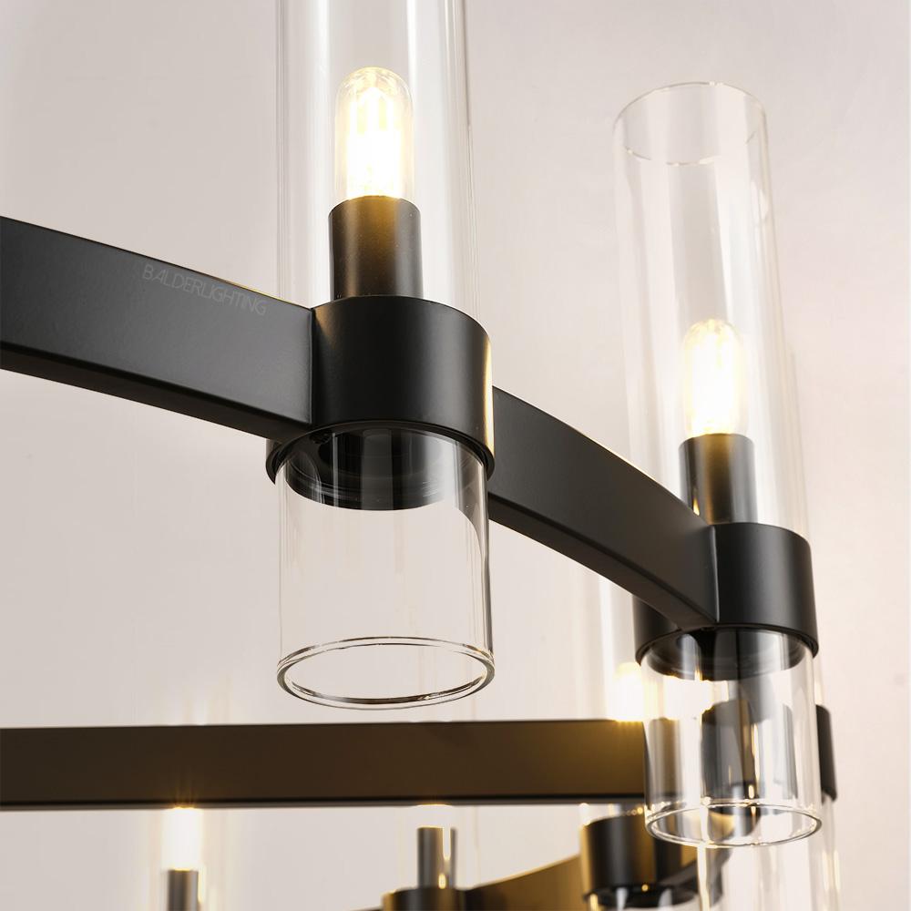 Rata Modern Fashion Glass Round Chandelier Light D48‘’