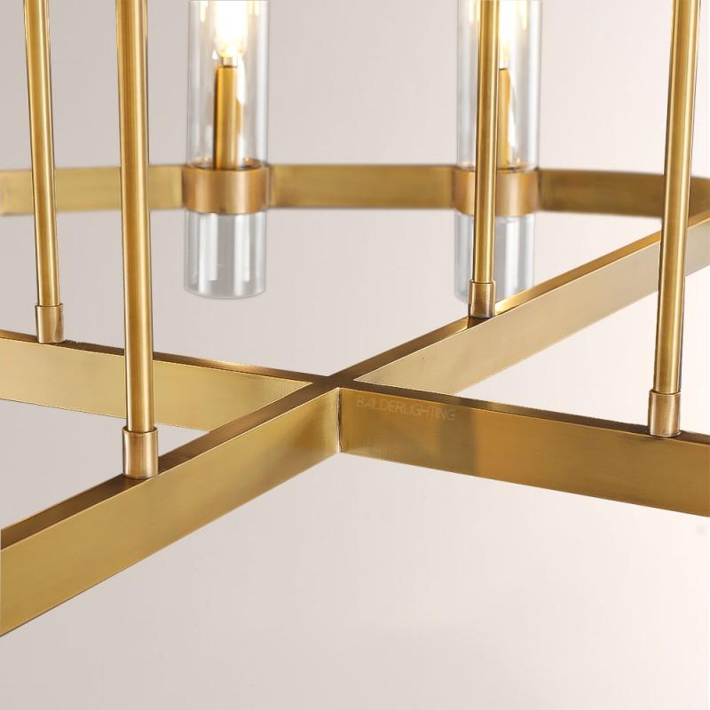 Rata Modern Fashion Glass Round Chandelier Light D60"