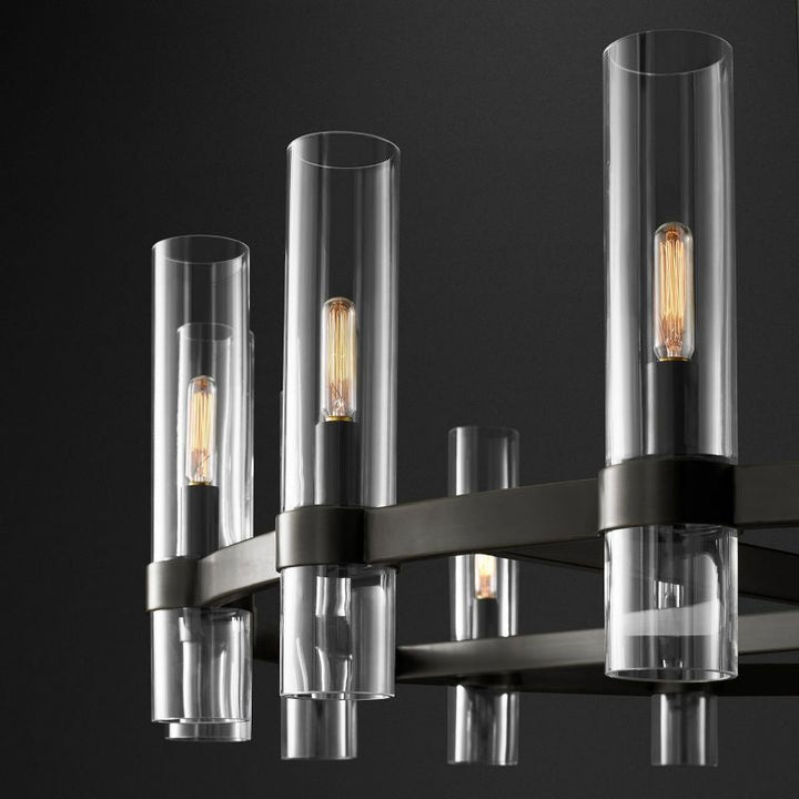 Rata Modern Fashion Glass Round Chandelier Light D60‘’