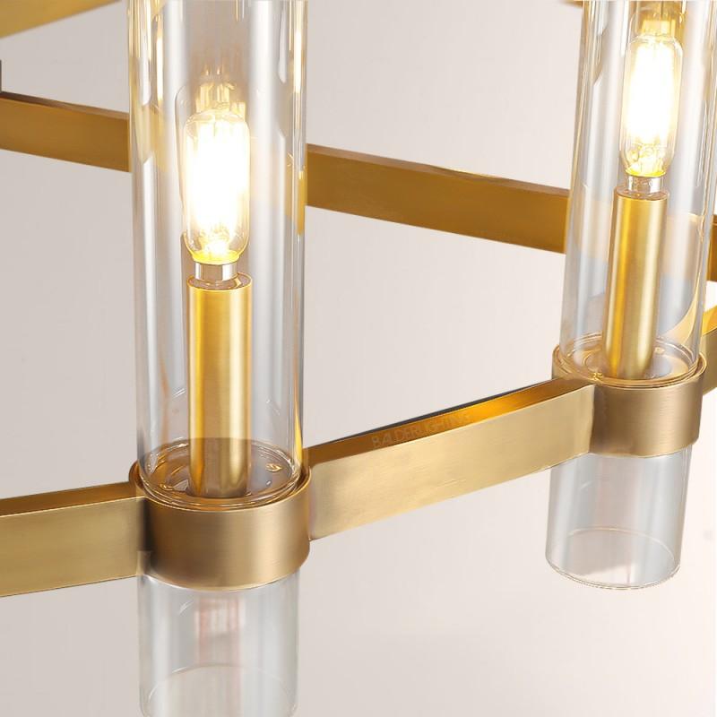 Rata Modern Fashion Glass Round Chandelier Light D60"