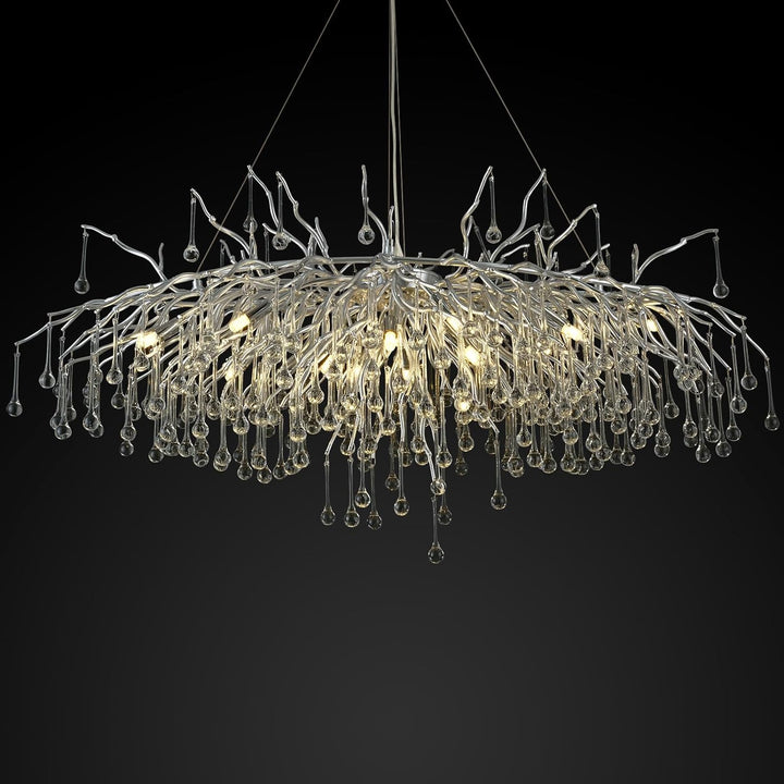 Small Rain Tree Branch Chandelier 23" 47"