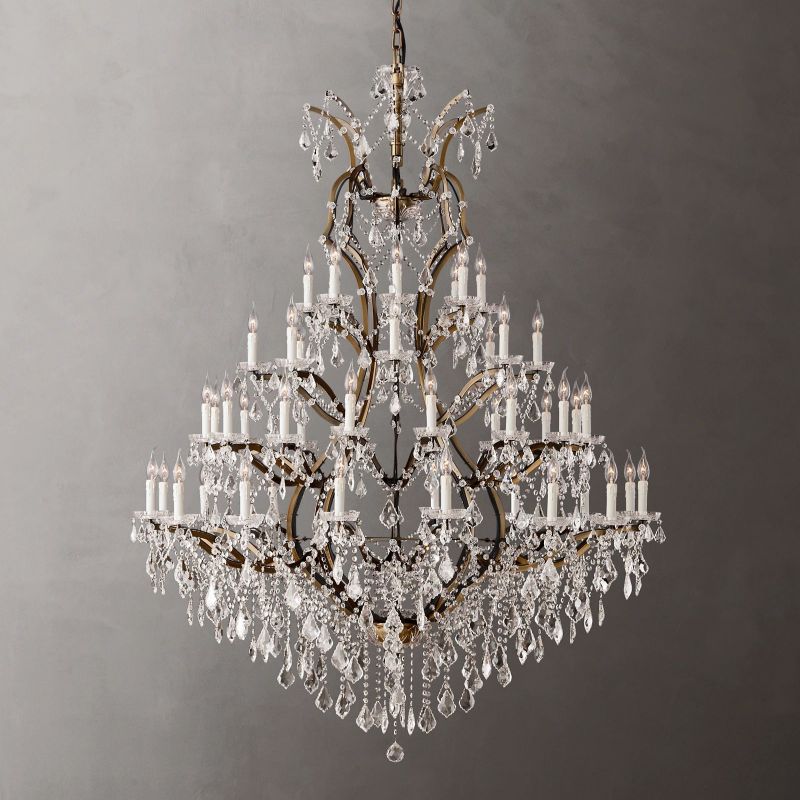 19TH C. Crystal Chandelier