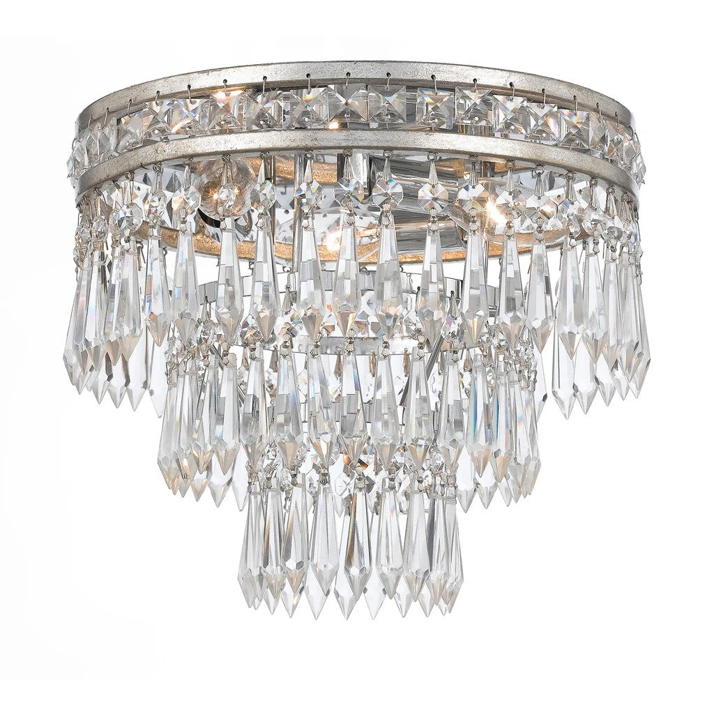 Mercer Flushmount Ceiling Light 12''D 3 Lights