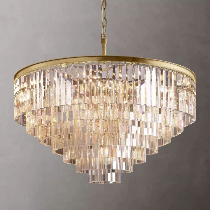 Della Multi-Layer Round Chandelier 44"D