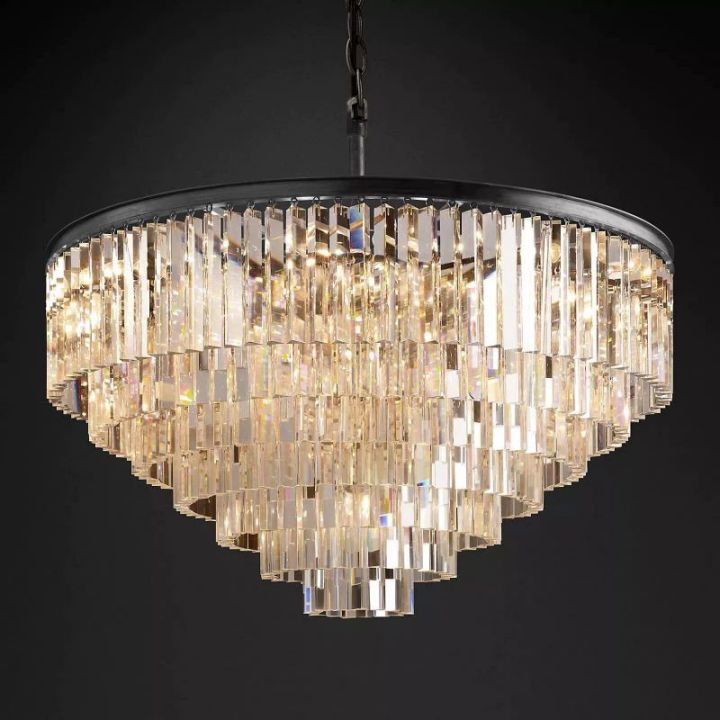 Della Multi-Layer Round Chandelier 44"D