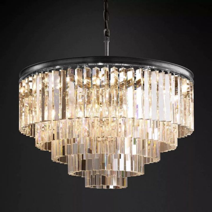 Della Multi-Layer Round Chandelier 32"D