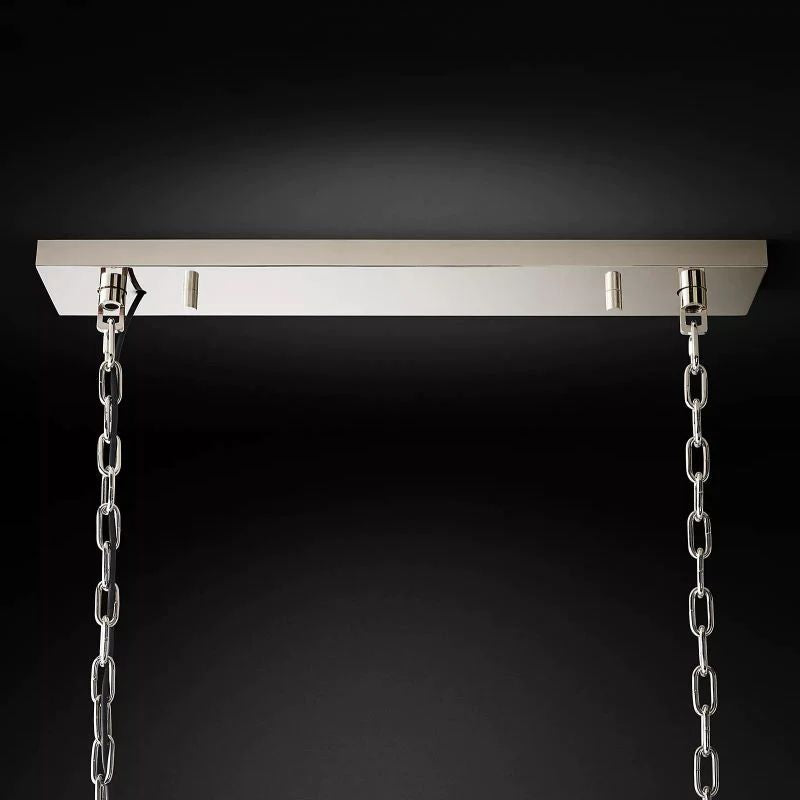 1920s Tedem Rectangular Dining Room Chandelier 40"