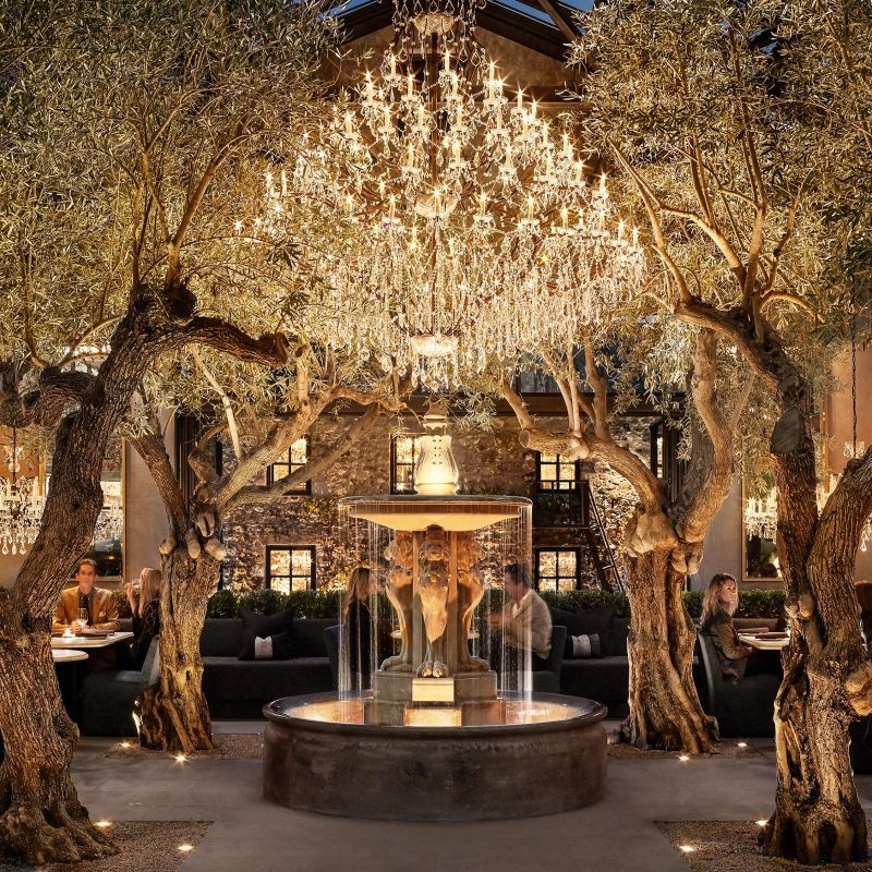 19TH C Iron & Crystal Round Chandelier 101"