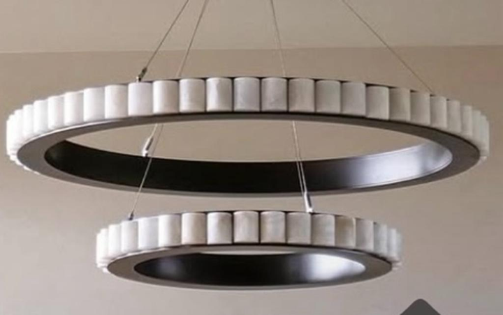Scott Alabaster Circle Round Chandelier