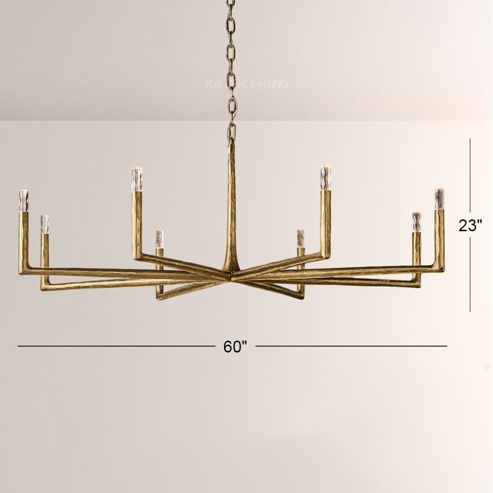 Avarit Glass Round Chandelier 60"