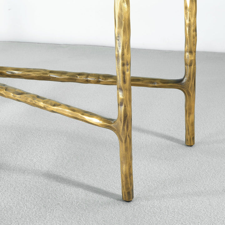 Thaddies Rectangle Marble Console Table