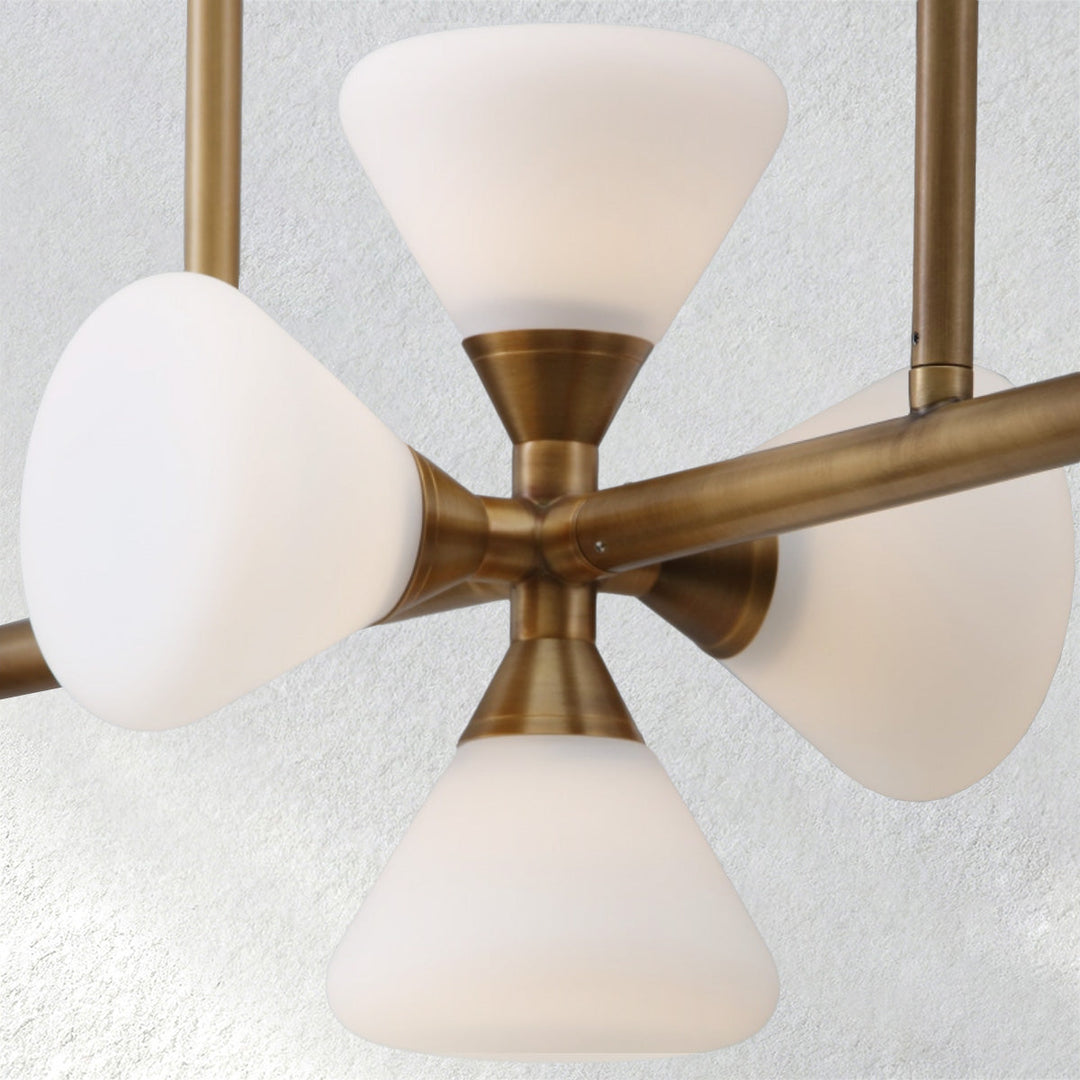 Carey Opaline Linear Chandelier