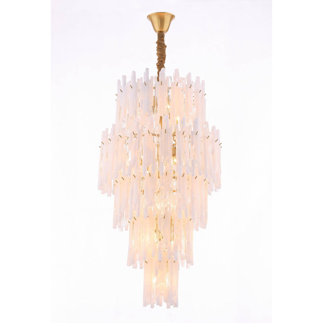 Blanche Tiered Murano Glass Chandelier