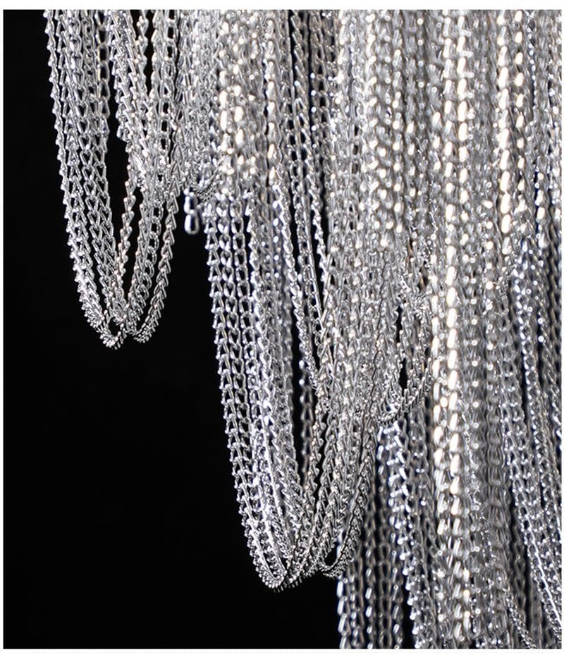 Alisa Luxury Hardware Aluminum Chain Tassel Floor Lamp