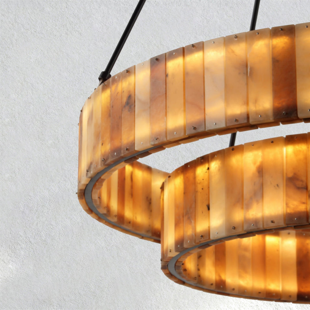 Carey Eterna Alabaster Round Chandelier