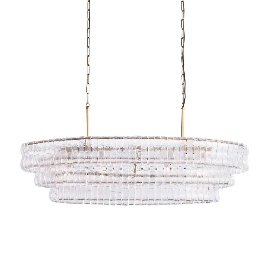 Elleson Glass Oval Chandelier 54"W/65"W