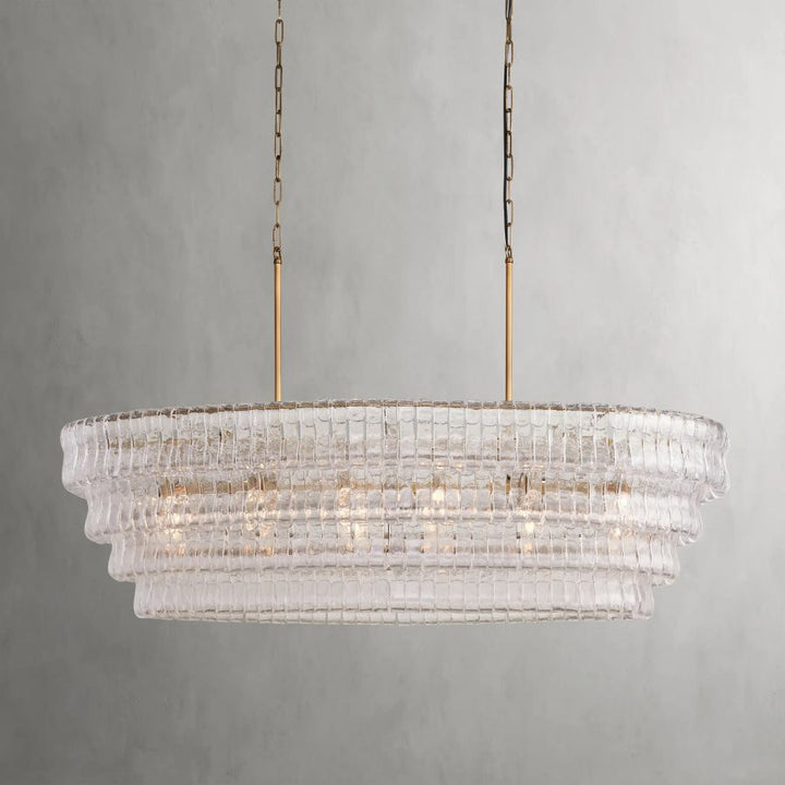 Elleson Glass Oval Chandelier 54"W/65"W