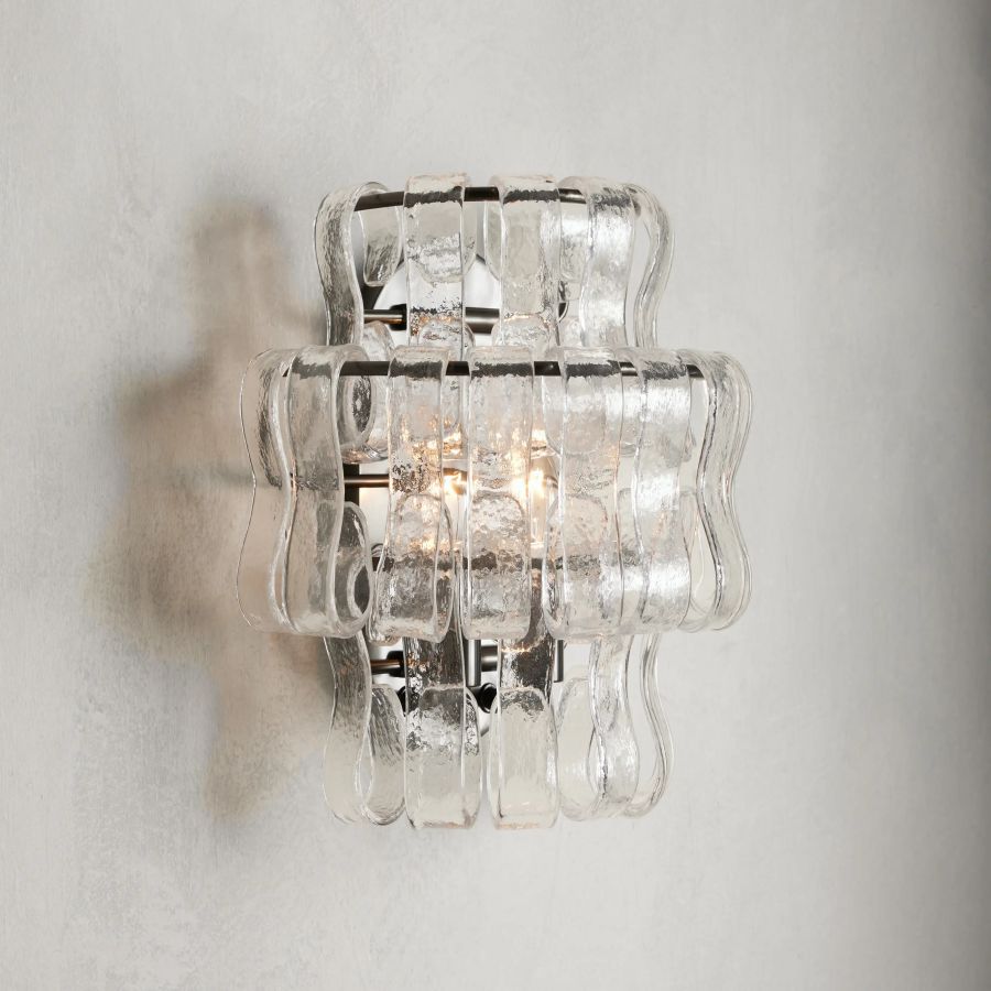 Elleson Glass Wall Sconce 12"W