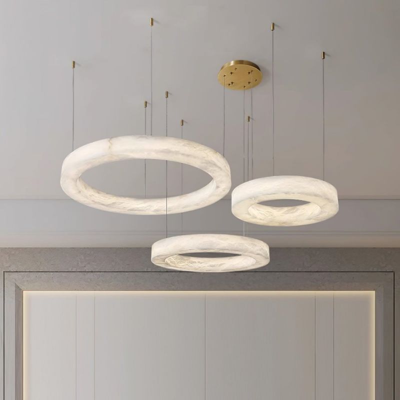 Alabaster Globle Chandelier Light