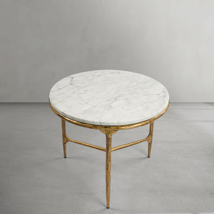 Thaddies Marble Round Side Table