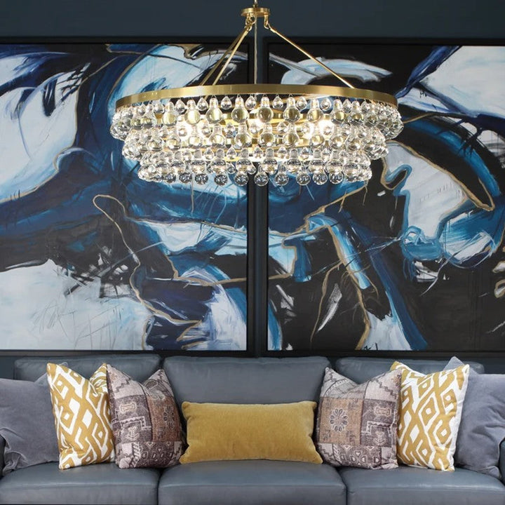 Abbe Bling Round Chandelier 6-Light