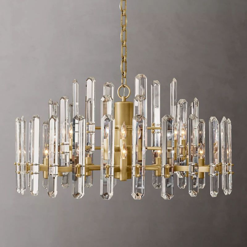 Abigail Prism Round Chandelier 32"(Customized)