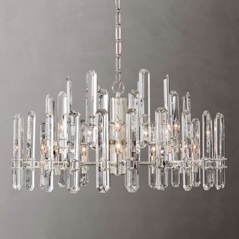 Abigail Prism Round Chandelier 32"(Customized)