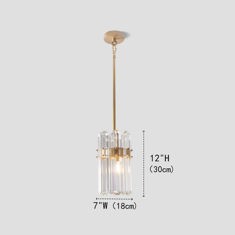 Abigail Crystal Single Pendant